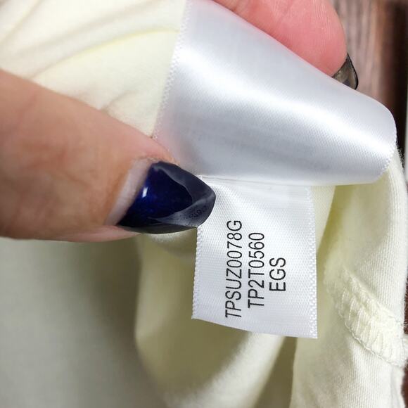 TOMMY HILFIGER SPORT Womens Varsity Graphic T-Shirt XL White Boyfriend Fit NWT - Picture 12 of 12